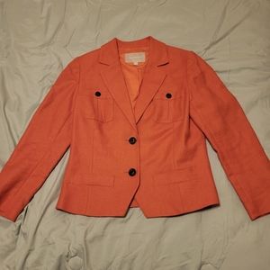 EUC Banana Republic Orange Linen Blazer - Womens Sz 6